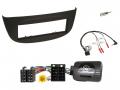 Einbauset mit Lenkradadapter f�r DIN Autoradio in Renault Wind (N, 2007-2009) - schwarz