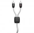 Hertz HMLC2 3 - Hochwertiges Marine-RCA-Kabel, 2-Kanal, 1 m