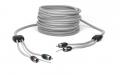 Hertz HMLC2 13 - Hochwertiges Marine-RCA-Kabel, 2-Kanal, 4 m