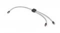 Hertz HMLCM - Marine RCA Y-Adapter, 1 Buchse zu 2 Steckern, 30 cm