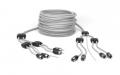 Hertz HMLC4 3 - Hochwertiges Marine-RCA-Kabel, 4-Kanal, 1 m