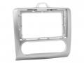 Einbaurahmen f�r 9 Zoll Autoradio in Ford Focus Klimatronik (2004-2011) - silber