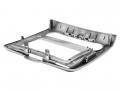 Einbaurahmen f�r 9 Zoll Autoradio in Ford Focus Klimatronik (2004-2011) - silber