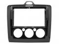 Einbaurahmen f�r 9 Zoll Autoradio in Ford Focus manuelle Klimaanlage (2004-2011) - Klavierlack