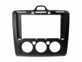 Einbaurahmen f�r 9 Zoll Autoradio in Ford Focus manuelle Klimaanlage (2004-2011) - schwarz