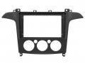 Einbaurahmen f�r 9 Zoll Autoradio in Ford Galaxy / S-Max manuelle Klimaanlage (2006-2015) - schwarz