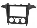 Einbaurahmen f�r 9 Zoll Autoradio in Ford Galaxy / S-Max manuelle Klimaanlage (2006-2015) - schwarz