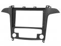 Einbaurahmen f�r 9 Zoll Autoradio in Ford Galaxy / S-Max Klimatronik (2006-2015) - schwarz