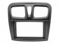 Einbaurahmen f�r 9 Zoll Autoradio in Dacia Logan (SD) / Sandero (SD) (2013-2020) - schwarz