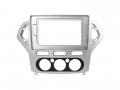 Einbaurahmen f�r 10 Zoll Autoradio in Ford Mondeo (06/2007-10/2010) - silber