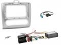 Radioeinbauset mit CAN-Bus f�r 9 Zoll Autoradio in Ford Focus (2005-2011), silber, autom. Klima