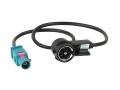 Einbauset mit Lenkradadapter f�r 9 Zoll Autoradio in Ford Focus (2005-2011), silber, autom. Klima
