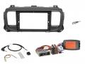 Einbauset mit Lenkradadapter f�r 9 Zoll Autoradio in Mitsubishi Pajero (2007-2014), Outlander