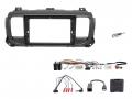 Einbauset mit Lenkradadapter f�r 9 Zoll Autoradio in Mitsubishi Pajero (2014-2018), Outlander - CAN