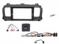 Einbauset mit Lenkradadapter f�r 9 Zoll Autoradio in Mitsubishi Pajero (2014-2018) - Kamera, CAN