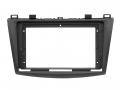 Einbaurahmen f�r 9 Zoll Autoradio in Mazda 3 (BL, 2009-2013) - schwarz