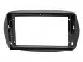 Einbaurahmen f�r 9 Zoll Autoradio in Smart ForTwo (2014-2023) / ForFour (2014-2021) - Klavierlack