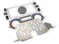Einbaurahmen f�r 9 Zoll Autoradio in Land Rover Defender (LD, 2007-2016) - grau/schwarz