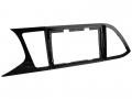 Einbaurahmen f�r 9 Zoll Autoradio in Seat Leon (5F, 2013-2020) - Klavierlack