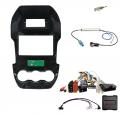 Einbauset mit Lenkradadapter f�r 9 Zoll Autoradio in Ford Ranger (T6, 2012-2014) - PDC, schwarz
