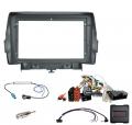 Einbauset mit Lenkradadapter f�r 9 Zoll Autoradio in Ford Kuga (2013-2019) - schwarz