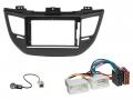 Radioeinbauset f�r 9 Zoll Autoradio in Hyundai Tucson (TL, 2015-18) - schwarz