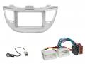 Radioeinbauset f�r 9 Zoll Autoradio in Hyundai Tucson (TL, 2015-2018) - silber
