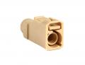 Fakra Geh�use (Buchse) - I (beige) - f�r LowLoss Kabel LLFM / LLFF - Dietz FKF-H