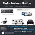 omniVID Solar6 DUO Kabelloses Solar-R�ckfahrvideosystem - 160� Universelle Nummernschildkamera