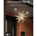 LED-Weihnachtsstern 3D, 56 cm, batteriebetrieben