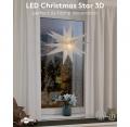 LED-Weihnachtsstern 3D, 56 cm, mit Netzkabel
