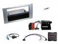 Einbauset mit Lenkradadapter f�r DIN Autoradio in Ford Fiesta, Focus, Fusion, Galaxy - silber