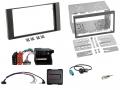 Einbauset mit Lenkradadapter f�r Doppel DIN Autoradio in Ford Fiesta, Kuga, Focus, Fusion - schwarz