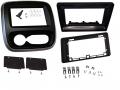 Einbaurahmen f�r 9 Zoll Autoradio in Fiat Talento, Nissan NV-300, Opel Vivaro - silber, autom. Klima