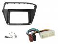 Radioeinbauset f�r 9 Zoll Autoradio in Hyundai i20 (GB, 2018-2020) - 38Pin/35Pin, schwarz